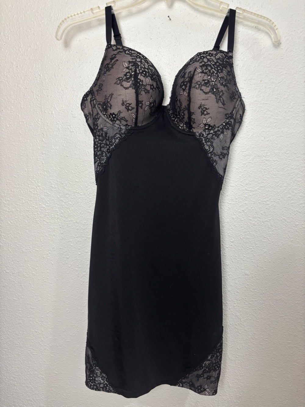 Marilyn Monroe Sexy Black Lace Trim Slip Dress - Women Intimates & Sleepwear.
